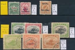 * O Niue, Pápua, Salamon-szigetek, Tonga 1886-1911 Klasszikus összeállítás, 23 Db... - Sonstige & Ohne Zuordnung
