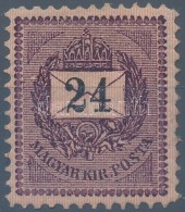 * 1888 Feketeszámú 24kr Sztereo (8.000) (alig Látható Falccal) - Sonstige & Ohne Zuordnung