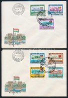 1981 Dunai Hajózás Vágott Sor és Blokk 3 Db FDC-n - Sonstige & Ohne Zuordnung