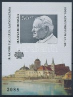 ** 1991 II. János Pál Pápa Magyarországi Látogatása Vágott Blokk... - Sonstige & Ohne Zuordnung