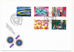 SUISSE -  FDC 1996 - Timbres Poste Spéciaux - 6 Enveloppes (Donner Des Chances, Piaget ...) - FDC