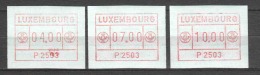 Luxemburg 1983 Automatmarken (2) - Frankeervignetten