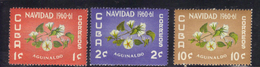 XP11 - CUBA 1960 , I N. 547+548+549  ** MNH . Natale - Ongebruikt