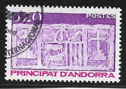 ANDORRE  -  TIMBRE N° 318  -   ECU PRIMITIF   -  OBLITERE -  1983 - Oblitérés