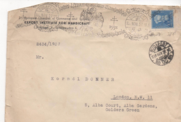 3104 Carta Hungria , Budapest 1927  Export >Institute For Handigraft - Briefe U. Dokumente