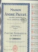 Maison Andre Paulve Paris 03 10 1937 Cod.doc.270 - A - C