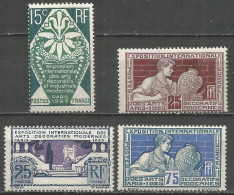 France - F1/268 - N°213 **     Exposition Arts Décoratifs - Unused Stamps