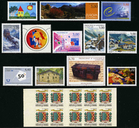 ANDORRE FRANCAIS - ANNEE COMPLETE 1999 - YT 513 à 524 ** + CARNET C9 -  TIMBRES NEUFS ** - Annate Complete