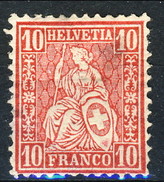 Svizzera 1867-78 N. 43 C. 10 Rosa MH Cat.  € 8 - Neufs