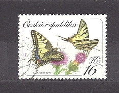 Czech Republic Tschechische Republik 2016 Gest Mi 881 Schmetterlinge, Butterflies. Yellow Swallowtail Papilio C15 - Usati