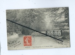 CPA -  Bernay -  Vers Champeaux , Le 1er Janvier 1908 (neige ) - Bernay