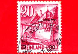 GERMANIA - Occupazione - Zona Francese - Rhenano - Usato - 1948 - Winemakerhouses, St Martin - 20 - Other & Unclassified