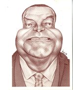 VEYRI  BERNARD  -  CARICATURE DE GEORGES LAPEYRONIE  MAIRE DE VILLENEUVE SUR LOT  -  TIRAGE LIMITE A 200 EX NUMEROTES  1 - Veyri, Bernard