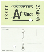 Métro // Ticket-Carte De La RATP - Métro