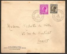 Nrs. 390 En 392 Op Brief Met éérstedag Stempel Van TENTOONSTELLING BRUXELLES Dd. 15/IX/1934 ! - 1934-1935 Leopold III