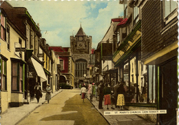 SUSSEX - RYE - ST MARY'S CHURCH -(ANIMATED STREET) M378 - Rye