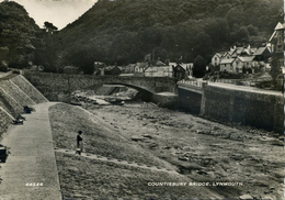 DEVON - LYNMOUTH - COUNTISBURY BRIDGE RP (1950s) M379 - Lynmouth & Lynton