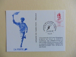 France : Carte  XVI ème Jeux Olympiques D'hiver De 1992 14 Décembre 1991 - Inauguraciones