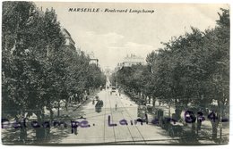 - Marseille -  Boulevard Longchamp, Calèches, Attelages, Animation, Cliché Peu Courant, écrite, BE, Scans. - Canebière, Centro