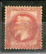 N° 32°_oblitération Rouge Des Imprimés_Cote 110.00_Signé_petits Clairs - 1863-1870 Napoleon III With Laurels