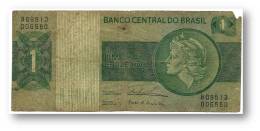 Delcampe - BRASIL - 1 CRUZEIRO - ND ( 1975 ) - P 191A.b - Serie 9513 - Sign. 18 - Prefix B - LIBERTY - Brésil