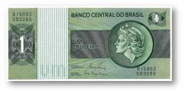 Delcampe - BRASIL - 1 CRUZEIRO - ND ( 1980 ) - P 191A.c - UNC. - Serie 15862 - Sign. 20 - Prefix B - LIBERTY - Brésil