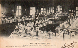 40 MORCENX BUFFET DE LA GARE LE PLUS IMPORTANT D' EUROPE GILARD PROPRIETAIRE CARTE PRECURSEUR - Morcenx