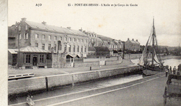 PORT EN BESSIN 35 L ASILE ET LE CORPS DE GARDE   DOS VERT - Port-en-Bessin-Huppain