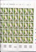 Feuille Complète De  40  Timbres Du  N° 3285 Le Montagne Des Pyrénées. - Fogli Completi