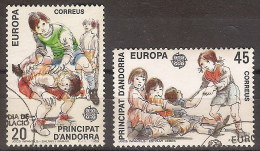 Andorra U 213/214 (o) Usado. Foto Estandar. 1989 - Used Stamps