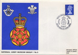 GREAT BRITAIN -  National Army Museum -   QUEEN'S LANCASHIRE REGIMENT - Postmark Collection