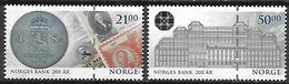 Norvège 2016 N°1858/1859 Neufs Banque De Norvège - Nuovi
