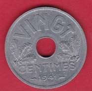 France 20 Centimes Type Vingt Zinc 1941 - SUP - Altri & Non Classificati