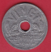 France 20 Centimes Type Vingt Zinc 1941 - SUP - Altri & Non Classificati