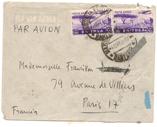 Italie Eritréa Lettre Du 4 12 1938 Sur Lettre A Voir, ............ - Eritrée