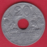 France 20 Centimes Type Vingt 20 1943 - SUP - Altri & Non Classificati