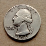 USA  QUARTER DOLLAR - 25 CENTS 1944 - 1932-1998: Washington