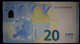 20 EURO S005G6 Draghi Italy Serie SA720 Perfect UNC - 20 Euro