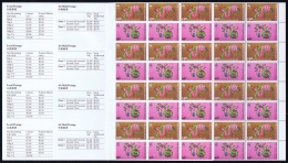 Hong Kong : 1989 Year Of The Snake 4 Attached Booklets As Issued Mi Nr 555 - 557 MNH/**/postfrisch/neuf Sans Charniere - Cuadernillos