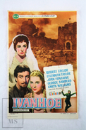 Old Cinema/ Movie Advtg Leaflet - Actors: Robert Taylor & Elizabeth Taylor In The Movie: Ivanhoe - Pubblicitari