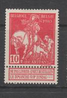 COB 91 * Neuf Avec Charnière - 1910-1911 Caritas