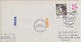 Plis Polaire Argentine Correspondance  Héli Portée Bahia Paraiso 20-nov 1986 - Lettres & Documents