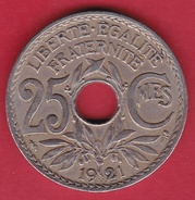 France 25 Centimes Lindauer 1921 - Other & Unclassified