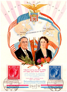 Remembrance Of F. Roosevelt (10.09.1945) Commémoration USA Duchesse Charlotte - Brieven En Documenten
