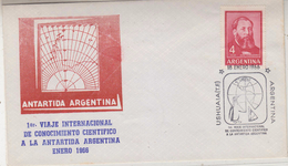 Argentina 1966 1er Viaje Intern. Al La Antartida Argentina Enero 1966 Cover (34564) - Spedizioni Antartiche