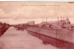 (6) CPA  Harnes  Le Rivage Usine Electrique  (bon Etat) - Harnes