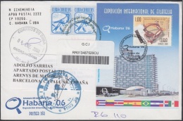 2006-FDC-59 CUBA 2006 FDC REGISTERED COVER TO SPAIN. EXPO FILATELICA HOTEL RIVIERA. PHILATELIC EXPO - FDC