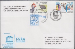 2007-FDC-60 CUBA 2007 FDC COVER TO SPAIN 60 ANIV COMISION DE LA UNESCO. SOCIEDAD TUMBRA FRANCESA. FRENCH TUMBA DANCE. - FDC