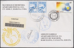 2007-FDC-63 CUBA 2007 FDC COVER TO SPAIN 20 ANIV DIA MUNDIAL DE LA CAPA DE OZONO. OZONE. - FDC