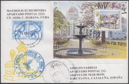 2007-FDC-87 CUBA 2007 FDC REG. COVER TO SPAIN. CENTRO HISTORICO DE CIENFUEGOS. - FDC